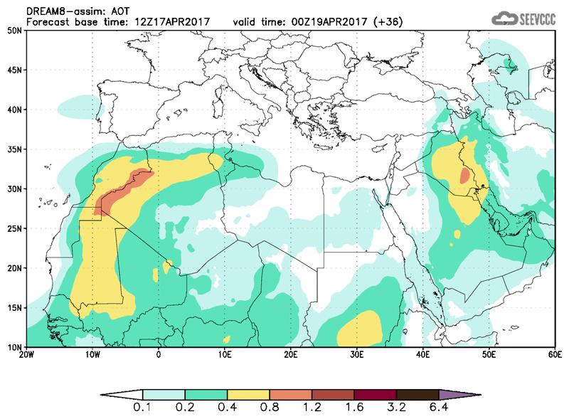 Aerosol optical depth at T24