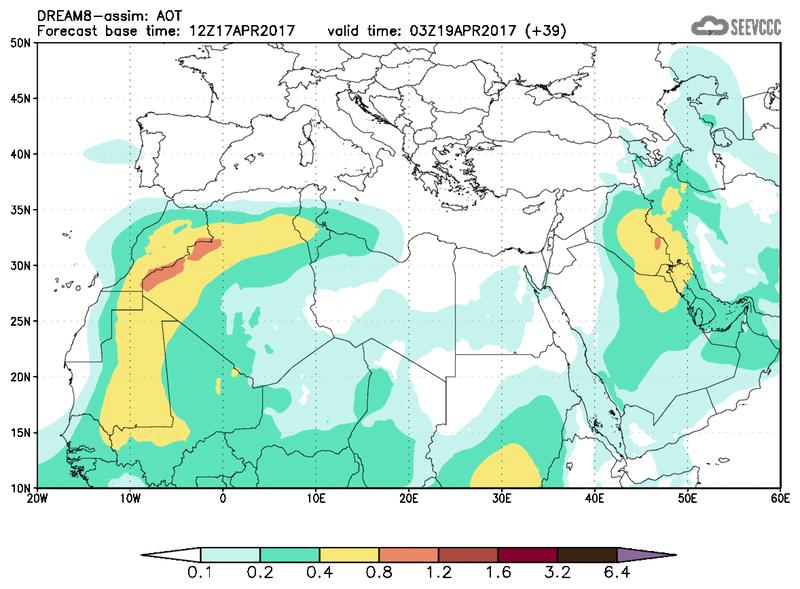 Aerosol optical depth at T27