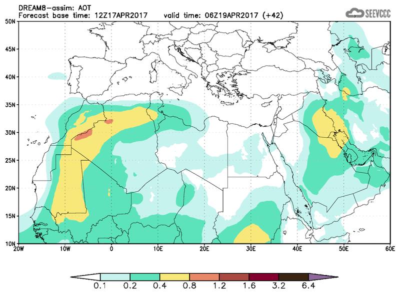 Aerosol optical depth at T30