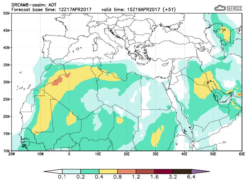 Aerosol optical depth at T39