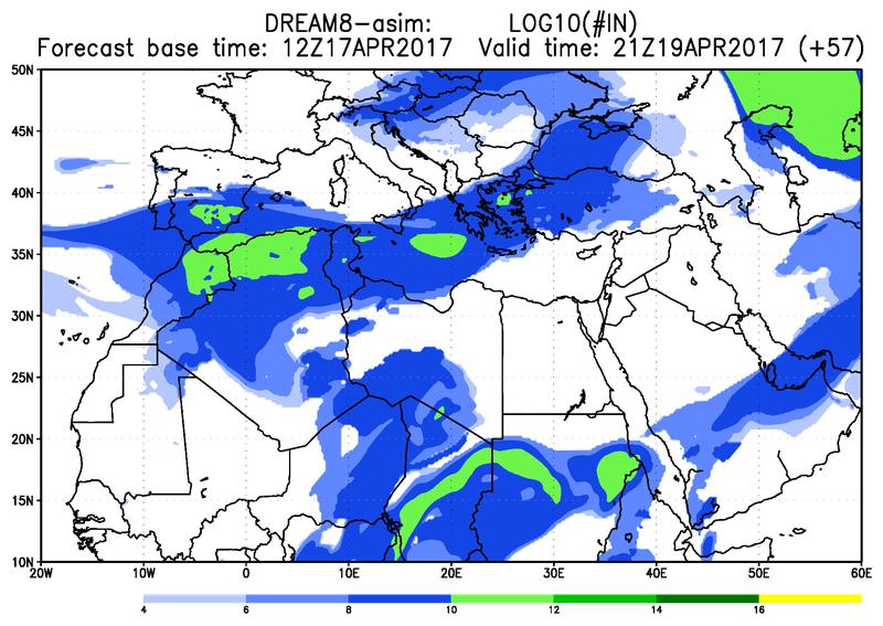 Ice nuclei load at  T45