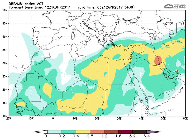 Aerosol optical depth at T27