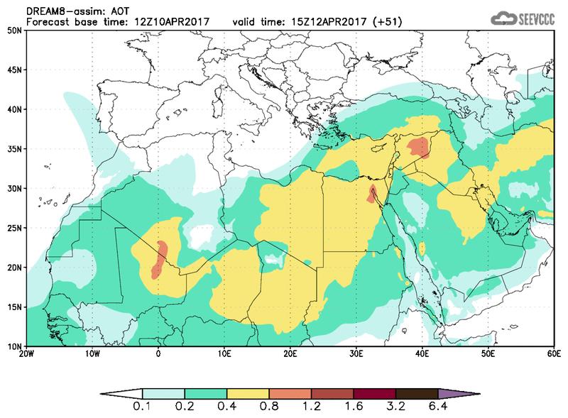 Aerosol optical depth at T39