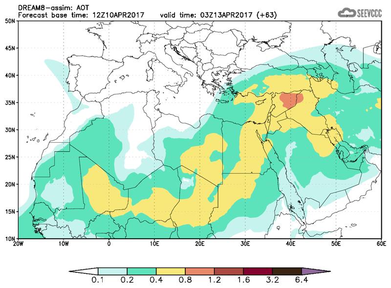 Aerosol optical depth at T51