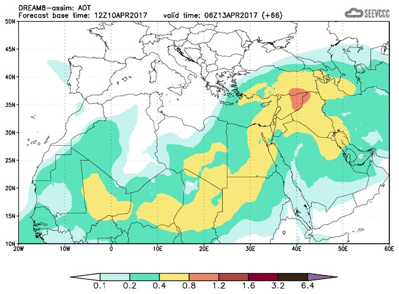 Aerosol optical depth at T54