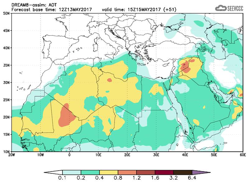 Aerosol optical depth at T39