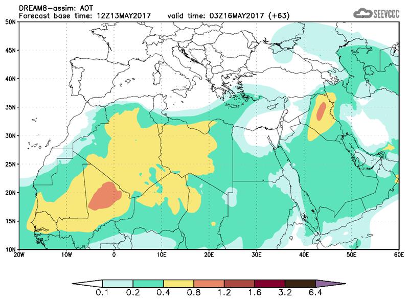 Aerosol optical depth at T51