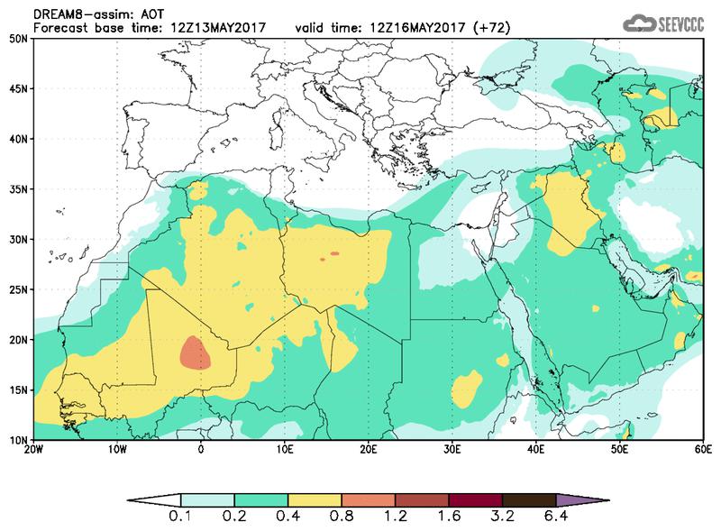 Aerosol optical depth at T60