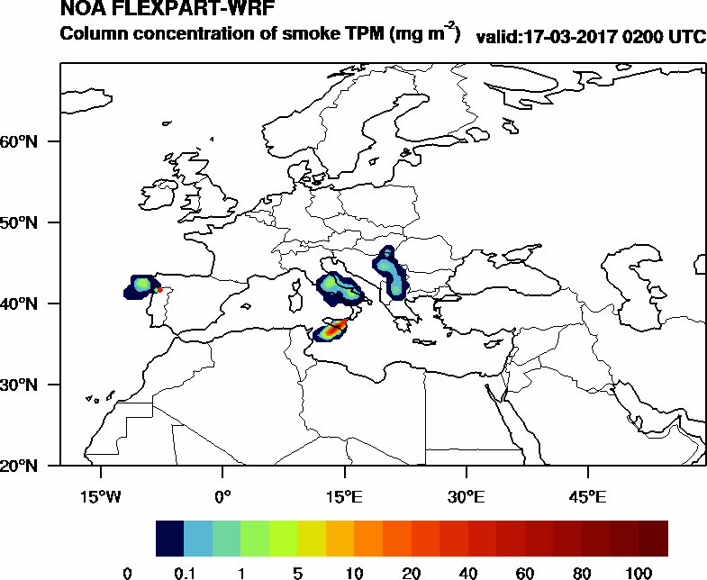 Column concentration of smoke TPM - 2017-03-17 02:00