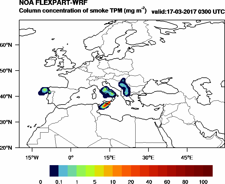 Column concentration of smoke TPM - 2017-03-17 03:00