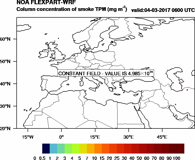 Column concentration of smoke TPM - 2017-03-04 06:00