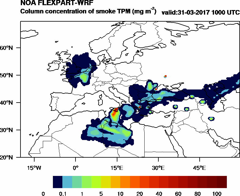 Column concentration of smoke TPM - 2017-03-31 10:00