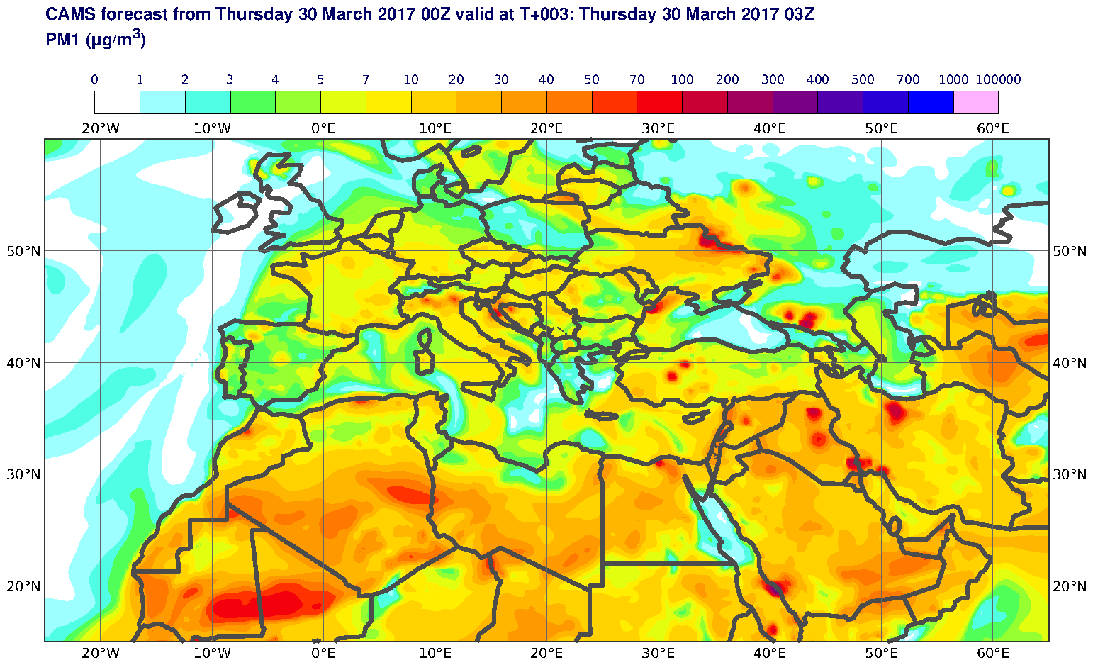 PM1 (μg/m3) valid at T3 - 2017-03-30 03:00