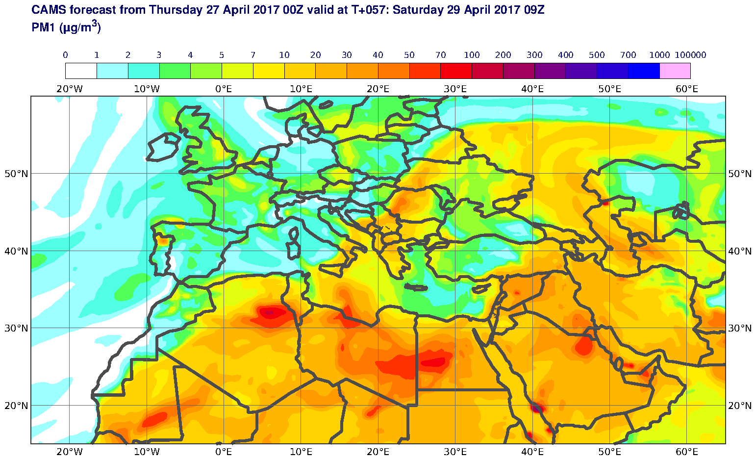 PM1 (μg/m3) valid at T57 - 2017-04-29 09:00