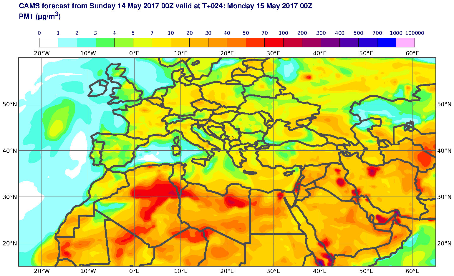 PM1 (μg/m3) valid at T24 - 2017-05-15 00:00