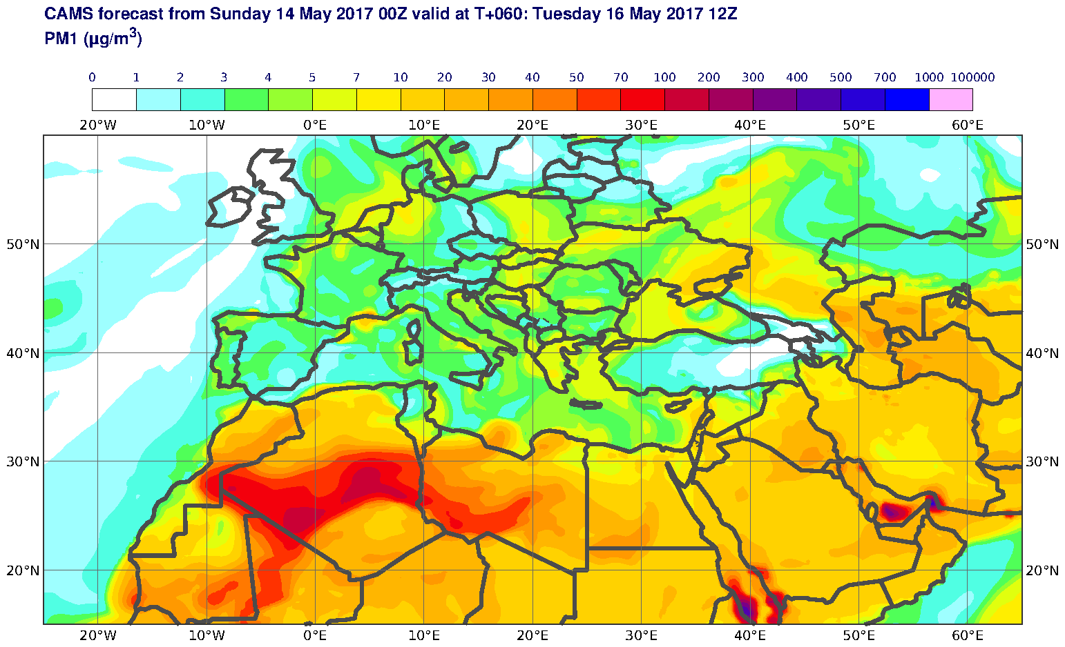 PM1 (μg/m3) valid at T60 - 2017-05-16 12:00