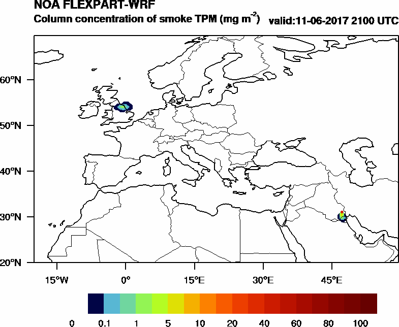 Column concentration of smoke TPM - 2017-06-11 21:00