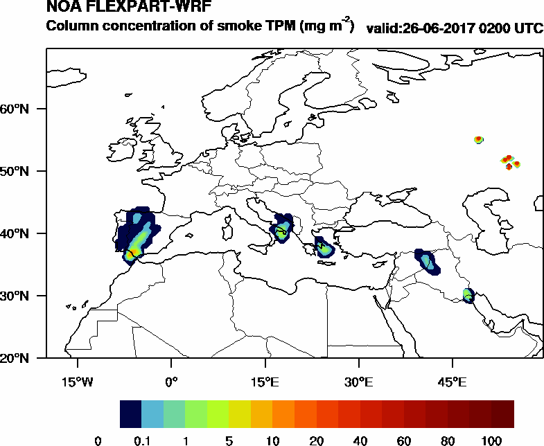 Column concentration of smoke TPM - 2017-06-26 02:00