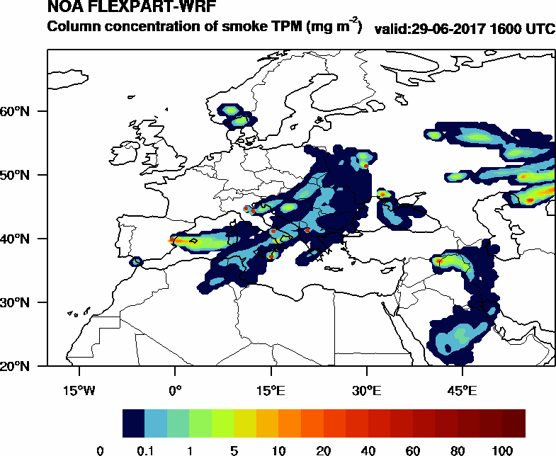 Column concentration of smoke TPM - 2017-06-29 16:00
