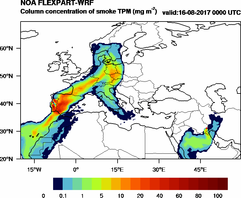 Column concentration of smoke TPM - 2017-08-16 00:00