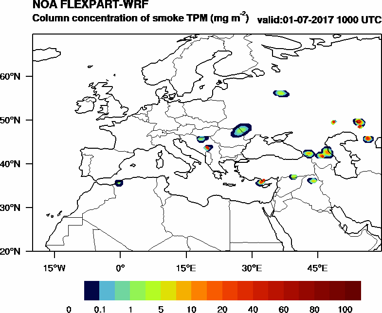 Column concentration of smoke TPM - 2017-07-01 10:00