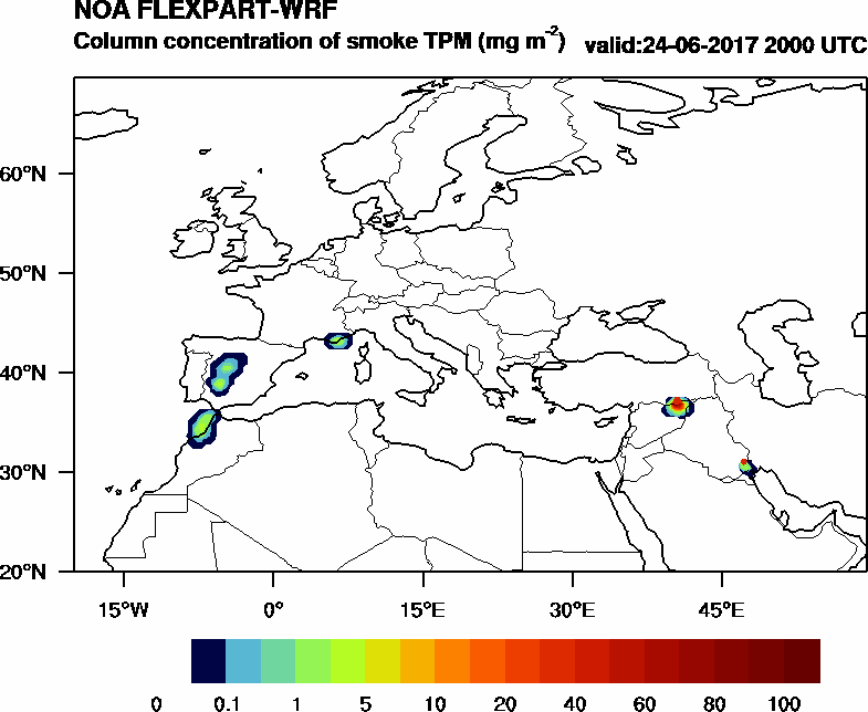 Column concentration of smoke TPM - 2017-06-24 20:00