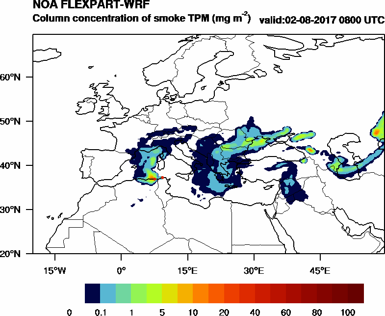 Column concentration of smoke TPM - 2017-08-02 08:00